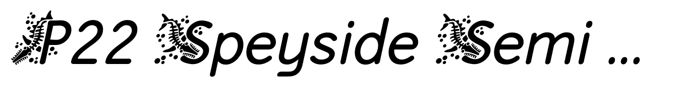 P22 Speyside Semi Bold Italic Initials